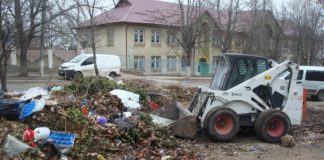 Evacuarea frunzişului şi deşeurilor acumulate stihinic din sectorul Centru