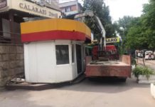 Evacuarea garajelor improvizate de pe terenul din bd. Mircea cel Bătrân, 26/4, sectorul Ciocana