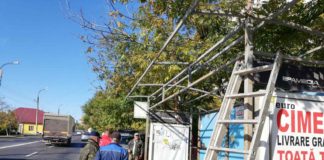 Lucrări de reparație a stațiilor de așteptare a transportului public din str. Valea Crucii