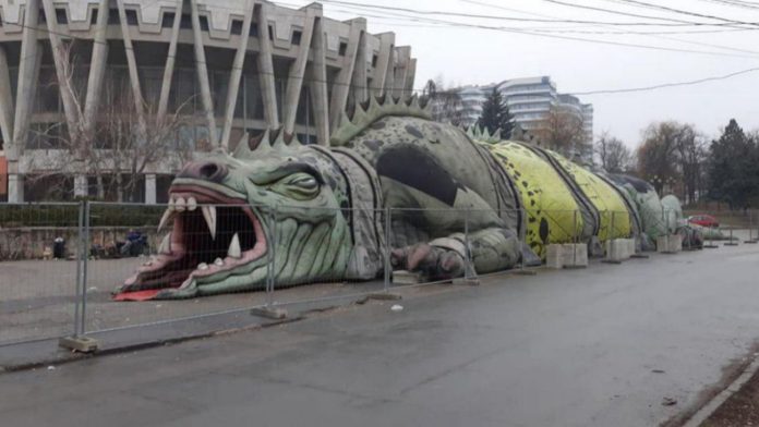 Reptila din PMAN a ajuns în fața Circului