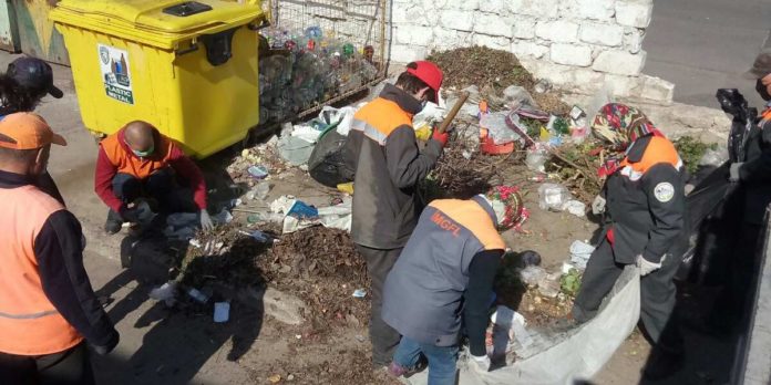 Lucrări de salubrizare și amenajare în sectorul Centru