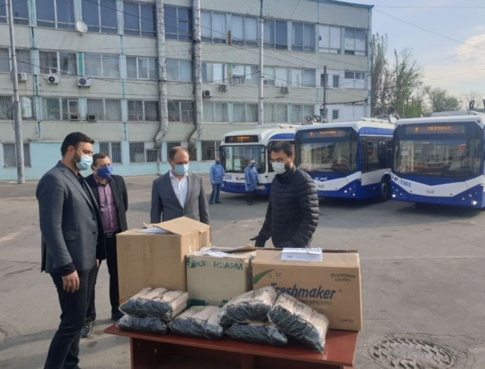 Regia Transport Electric Chișinău a beneficiat de un lot de măști de protecție pentru angajați