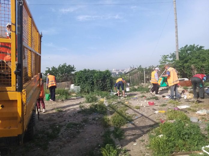 Salubrizarea sectorului Ciocana de către serviciile municipale din data de 11.06.2020