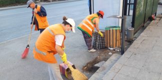 Salubrizarea sectorului Ciocana de către serviciile municipale din data de 16.06.2020
