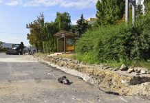 Inspectarea șantierului de pe strada Albișoara de primarul general al Capitalei
