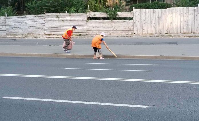 Salubrizarea sectorului Ciocana de către serviciile municipale din 13.08.2020