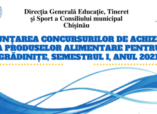 Procedura de achiziție a produselor alimentare, destinate hranei micuților din instituțiile de educație timpurie din capitală