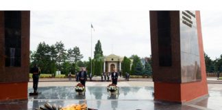 Președintele Parlamentului a depus flori la Complexul Memorial „Eternitate”, în memoria victimelor fascismului