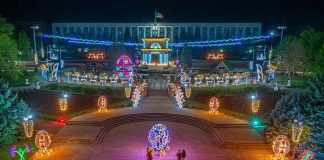 În centrul capitalei a fost inaugurat iluminatul decorativ cu prilejul Sărbătorilor Pascale