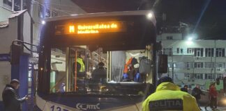 Poliția verifică condițiile în care sunt transportați pasagerii în transportul public