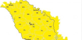 Serviciul Hidrometeorologic de Stat a emis Cod Galben de instabilitate atmosferică