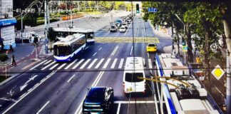 Marcaje rutiere noi la intersecții-cheie din Chișinău pentru prevenirea ambuteiajelor