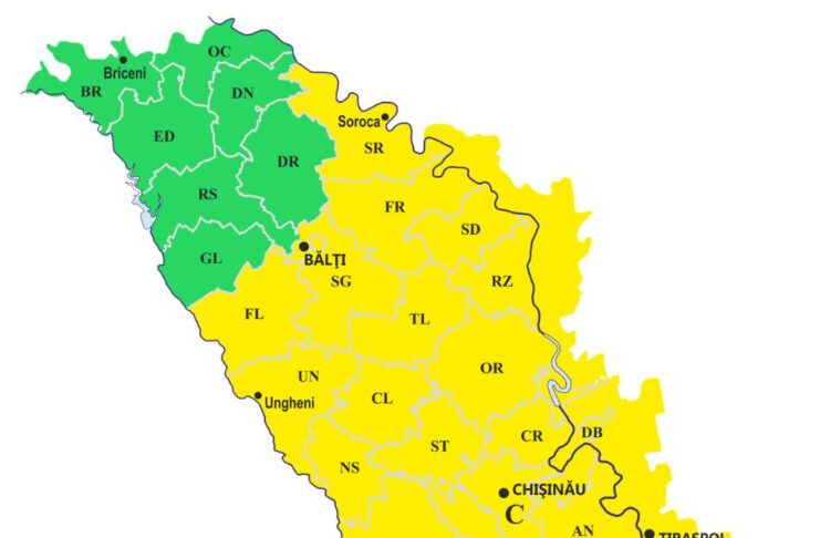 Atenție, chișinăuieni: Cod Galben de instabilitate atmosferică